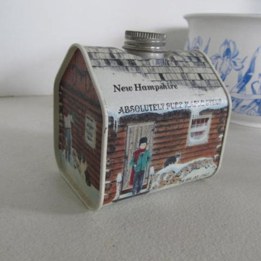 Maple Syrup Tin Container Vintage Advertising Tins Box Container New Hampshire